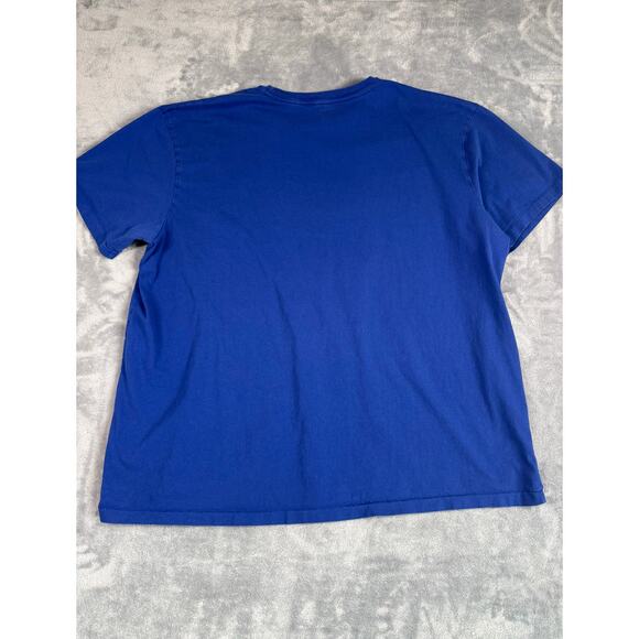 Polo Ralph Lauren Crewneck Mens XL Blue Cotton Logo Tshirt Classic Pony Logo - Picture 2 of 7